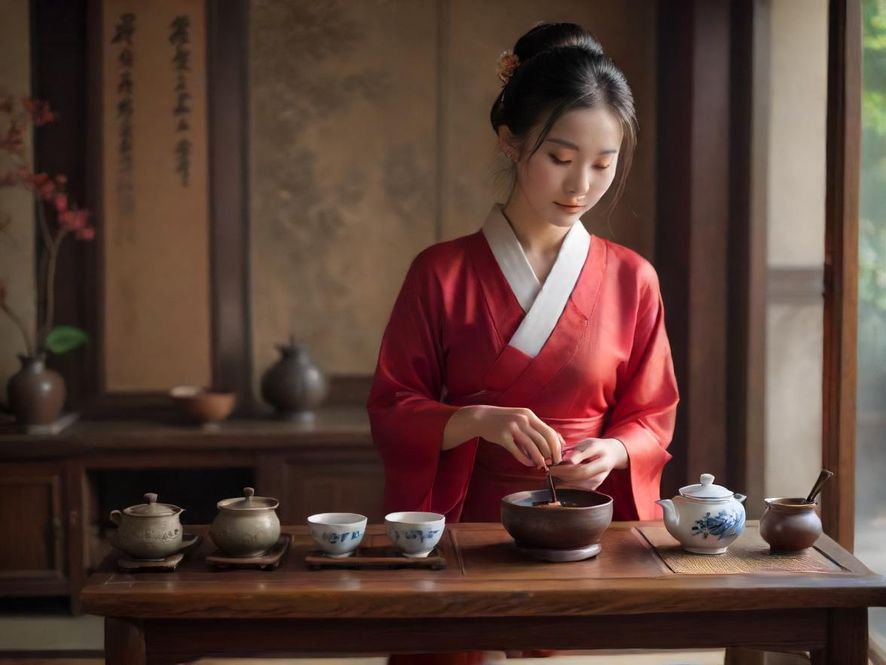 深圳喝茶会所茶艺表演场景