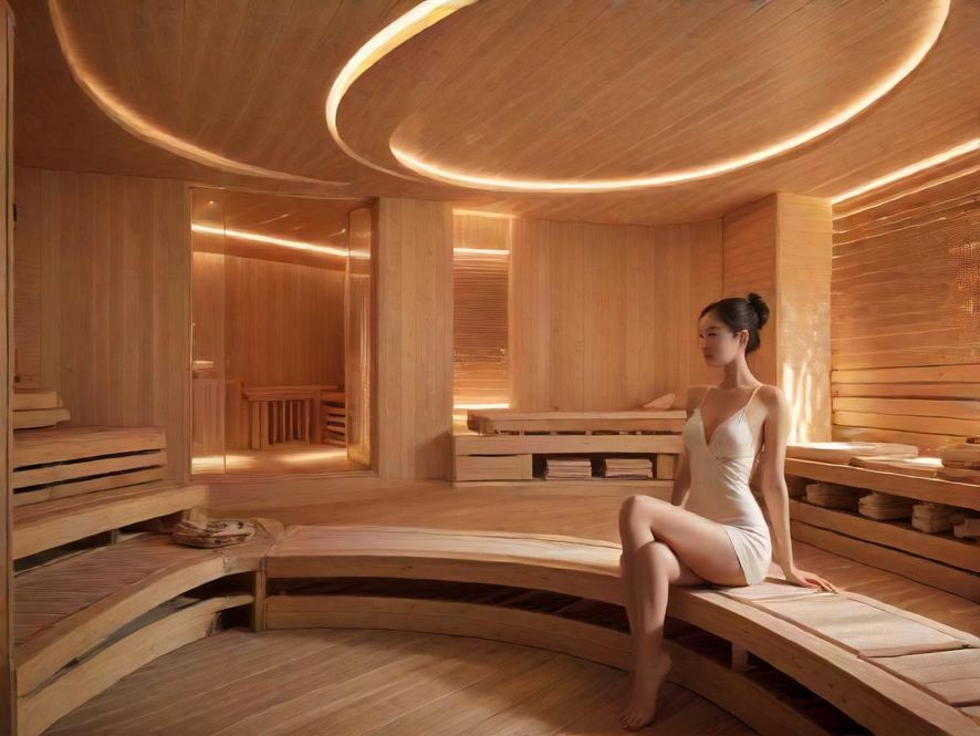 东晓南某桑拿会所舒适宽敞的休息大厅