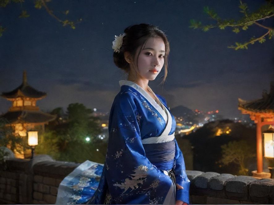 广州白云区璀璨夜景