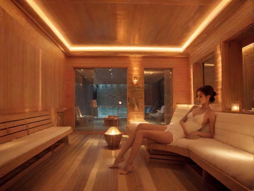 广州桑拿会所内部休息区