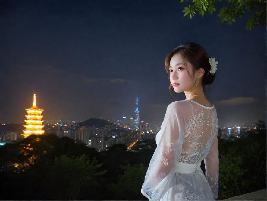 白云区休闲会所夜景氛围图