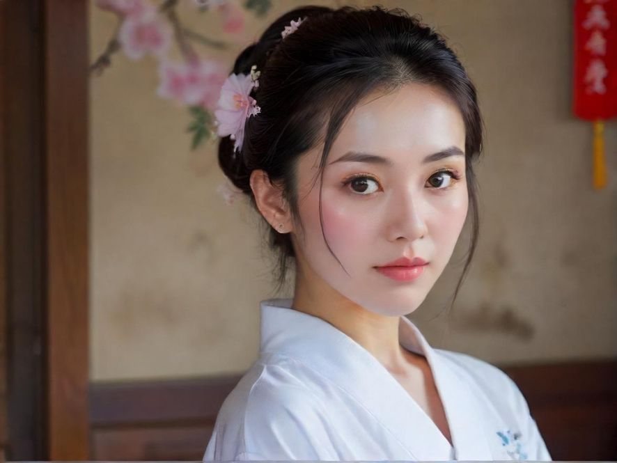 一位都市女性在舒适的沙发上闭目养神,窗外是朦胧的城市夜景,室内光影交错,营造出一种电影般的静谧与放松感。