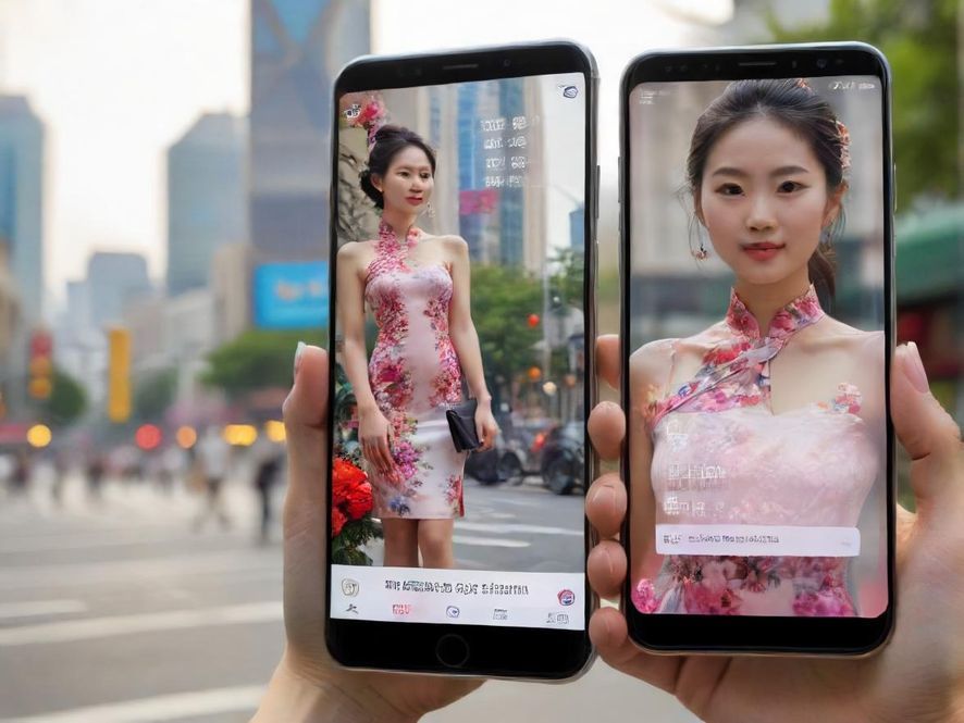 手机屏幕上显示着百花丛qm社区论坛的帖子列表