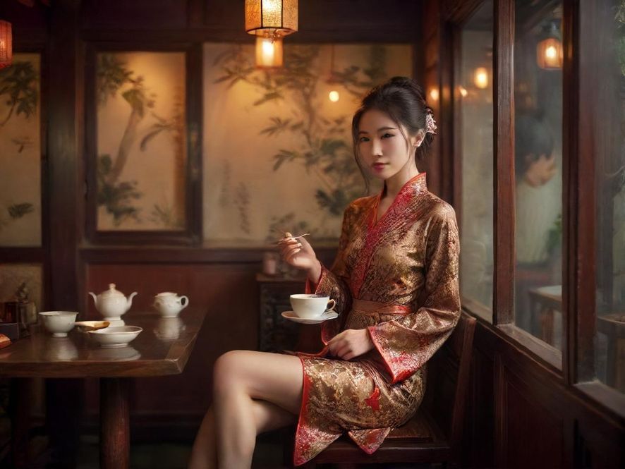 广州隐藏茶社内部氛围展示