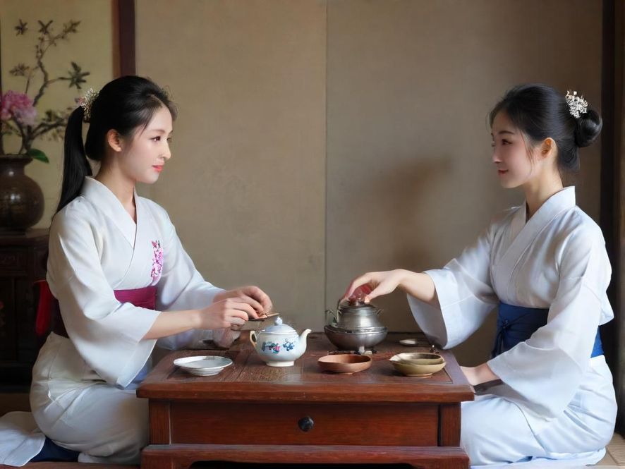 高端会所茶室静谧环境艺术图