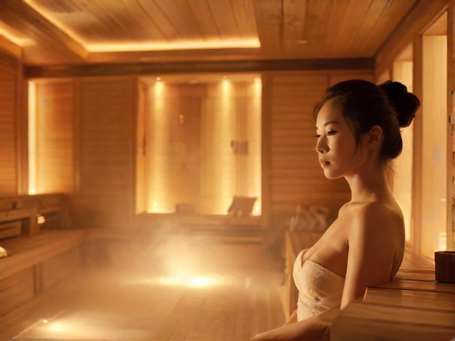 高端桑拿会所室内温馨环境图