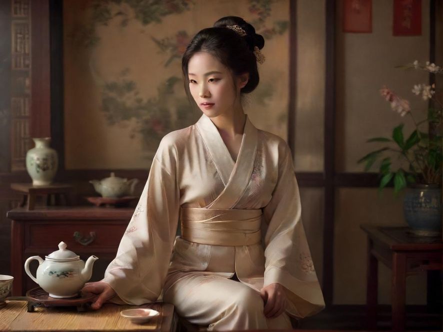 深圳私密茶社茶艺表演场景