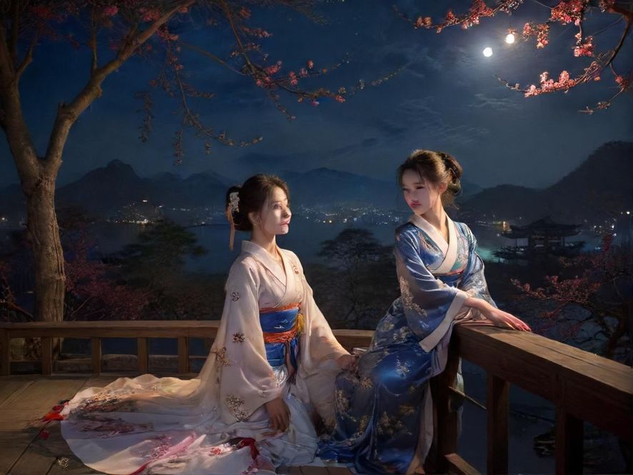 富城夜总会舞池炫彩灯光场景