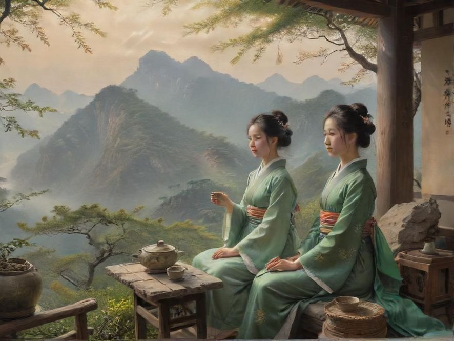 深圳坪山喝茶场景精致茶具