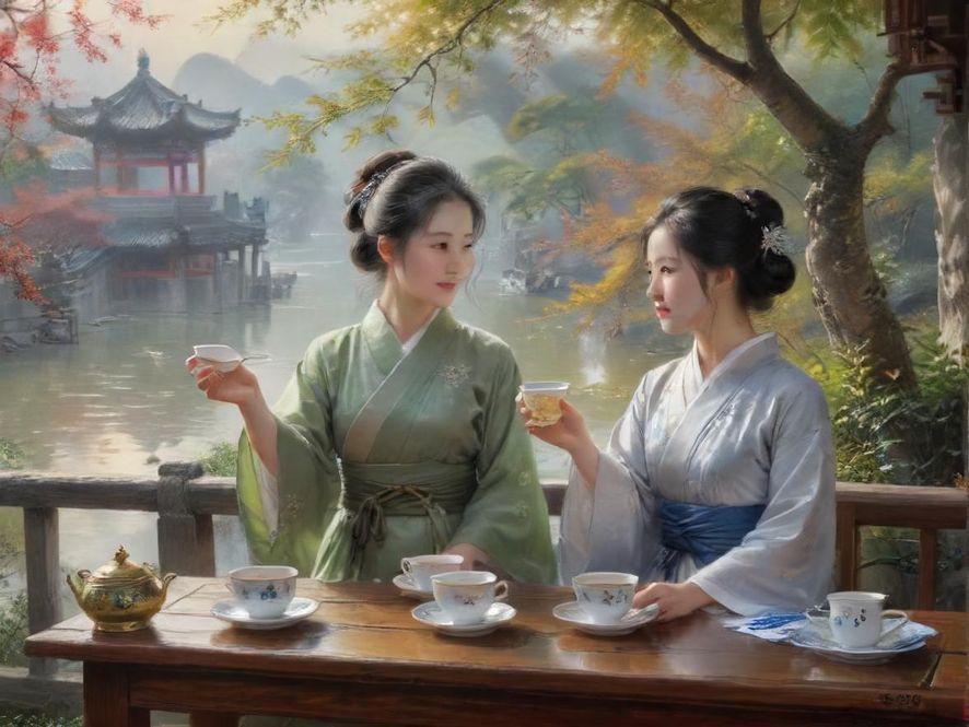 柔和光线下充满意境的休闲会所抽象场景