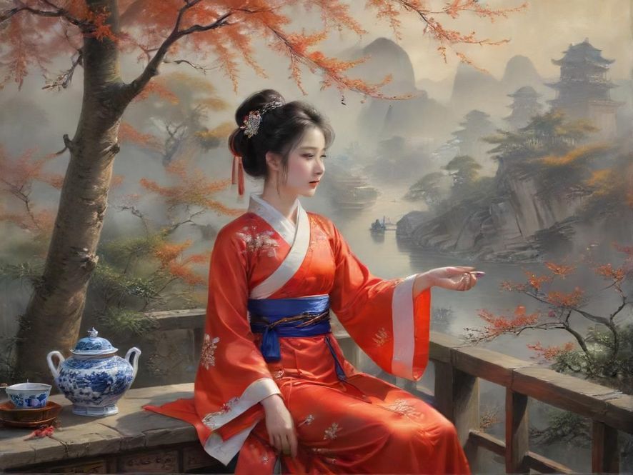 广州隐秘茶社的典雅装潢