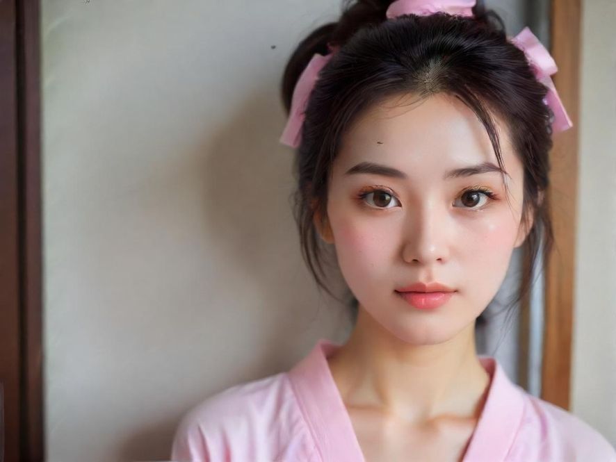 女士在花社区桑拿房内享受蒸汽浴