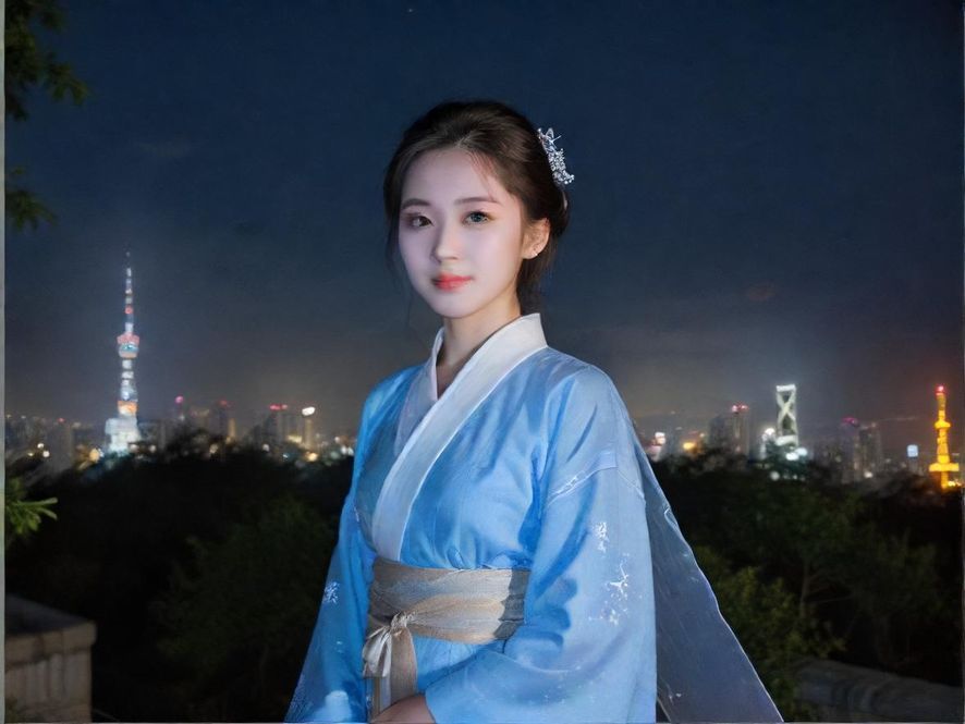 深圳夜色下的城市一角,暗示放松的开始