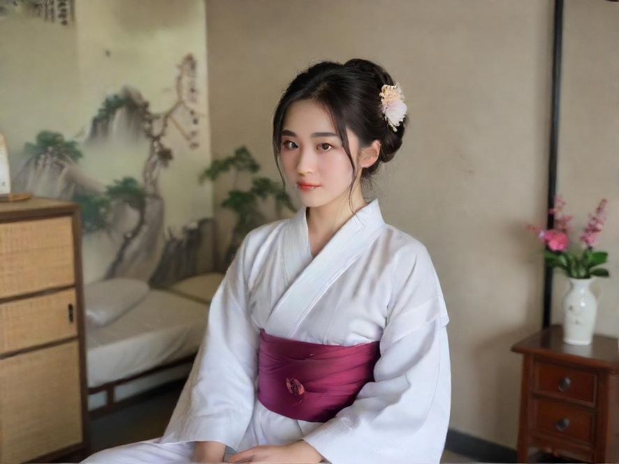 一位女士在佛山雅致的室内环境中享受舒适放松的足浴