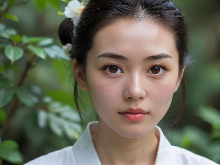 一位女士在豪华水疗中心享受宁静的水疗时光,侧面特写展现了她放松的姿态和唯美的意境。