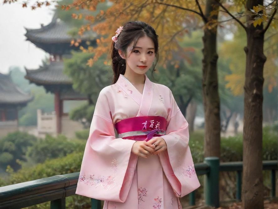 一位面带微笑的魅力女性,在雅致的会所背景下提供亲切服务。