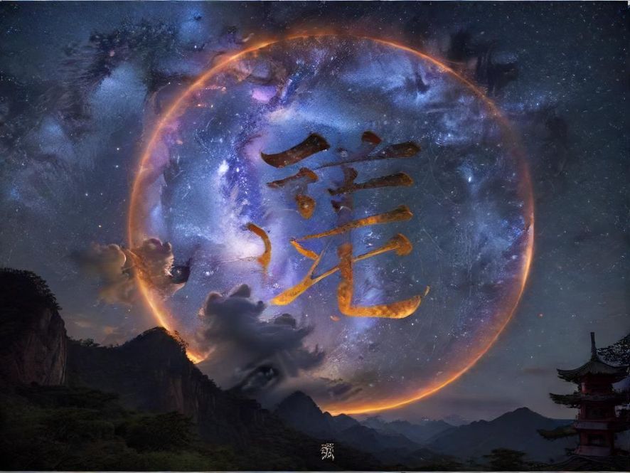 一个由光线和代码构成的神秘数字入口,仿佛通往一个未知的网络世界,背景是深邃的星空。